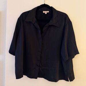 Short Sleeve “silk” Button Down